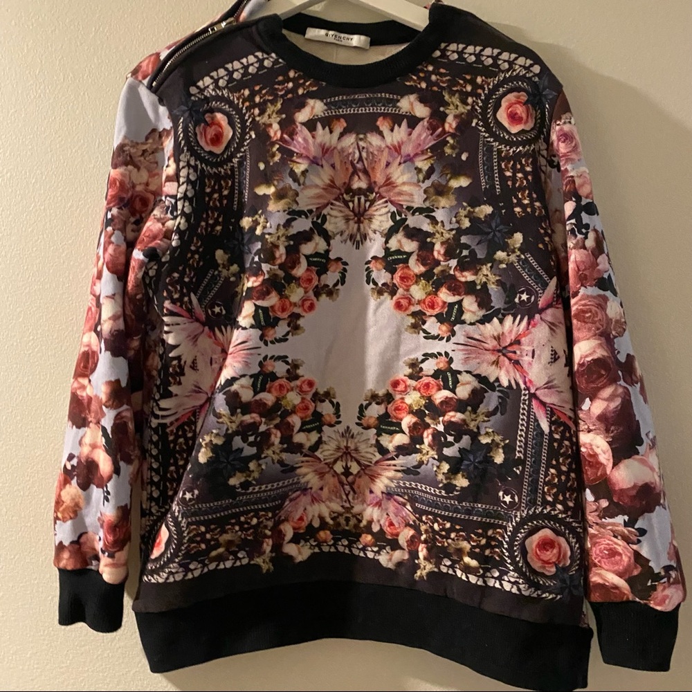 Givenchy Floral Print Sweatshirt size S